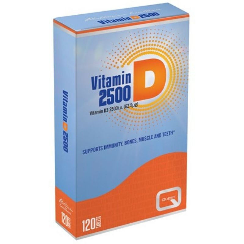 QUEST Vitamin D3 2500 120 Ταμπλέτες