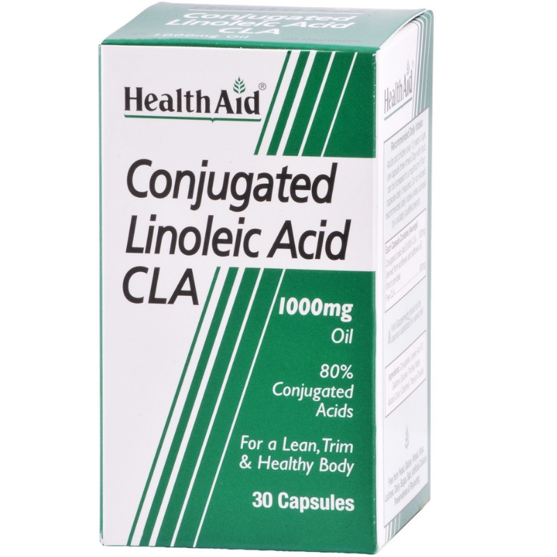 HEALTH AID  Conjugated Linoleic Acid (CLA) 1000mg Συμπλήρωμα Διατροφής για Καύση του Λίπους 30 κάψουλες