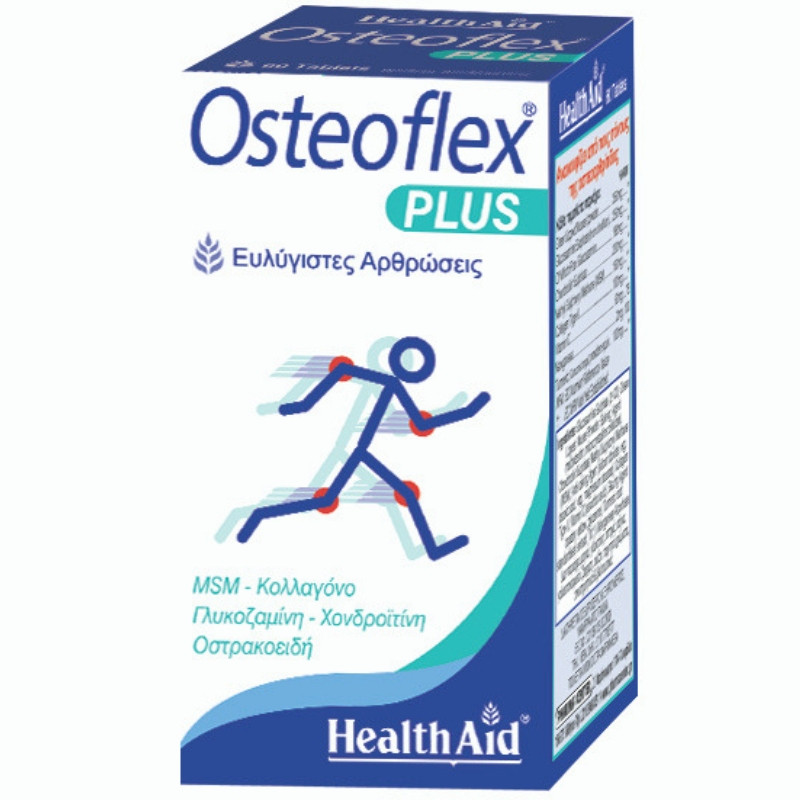 HEALTH AID Osteoflex Plus Συμπλήρωμα Διατροφής για τις Αρθρώσεις με Κολλαγόνο 60 Ταμπλέτες