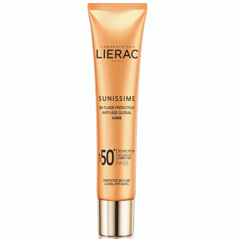 LIERAC SUNISSIME Λεπτόρευστη Κρέμα Προστασίας BB SPF50 με Χρώμα Golden 40ml