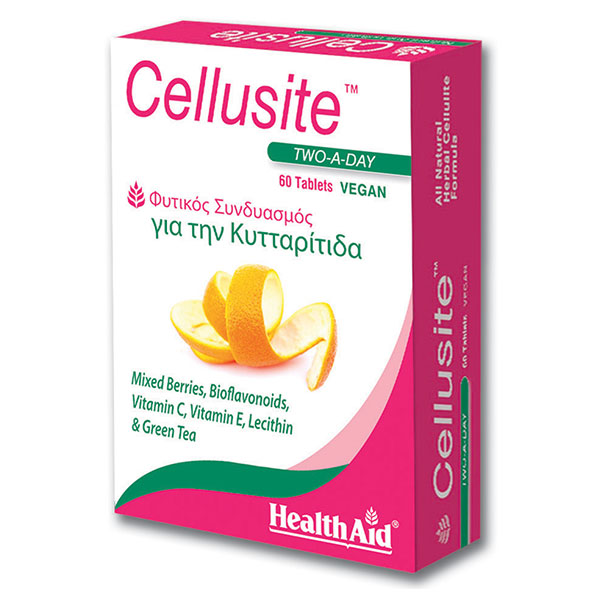 Health Aid Cellusite Φυτικός Συνδυασμός κατά της Κυτταρίτιδας, 60tabs