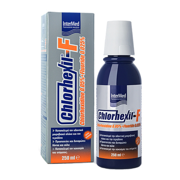 Intermed Chlorhexil-F Mouthwash Στοματικό Διάλυμα, 250 ml