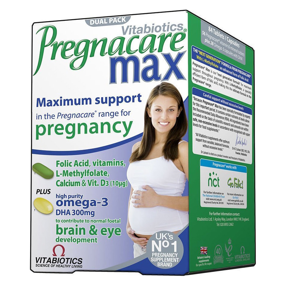 Vitabiotics Pregnacare Max Συμπλήρωμα για τη Μέγιστη Διατροφική Υποστήριξη των Γυναικών κατά την Περίοδο της Εγκυμοσύνης