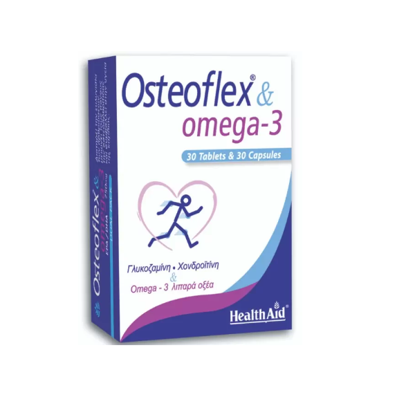 Health Aid Osteoflex &amp; Omega 3, 30caps &amp; 30tabs